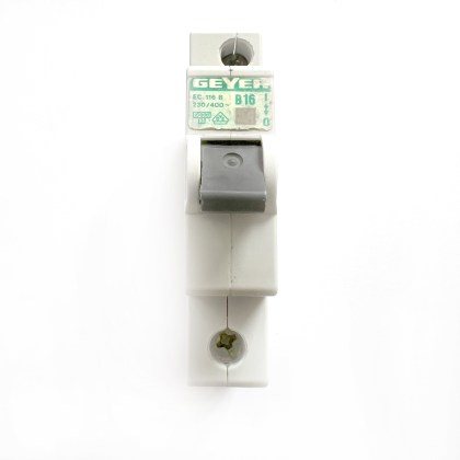 Geyer Proteus EC116B B16 16A 16 Amp MCB Circuit Breaker Type B